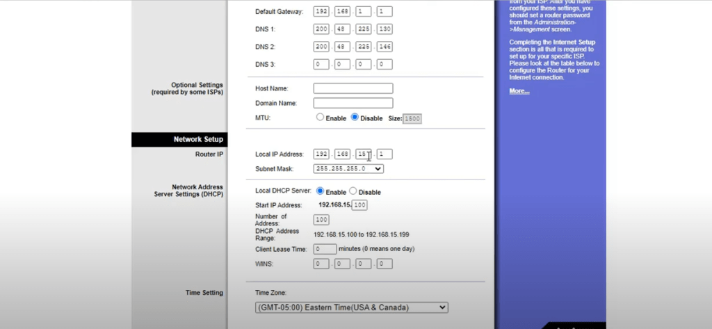 linksys cambiar ip lan